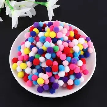 

1000Pcs 12mm Mini Fluffy Soft Pom Poms Pompoms Ball Handmade Kids Toys DIY Sewing Craft Supplies Mixed Color