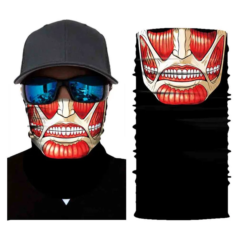 Neutral Outdoor Head Scarf Neck Windproof Face Mask Sun protection Headband Windproof sunscreen collar riding magic mask #2o01 (1)