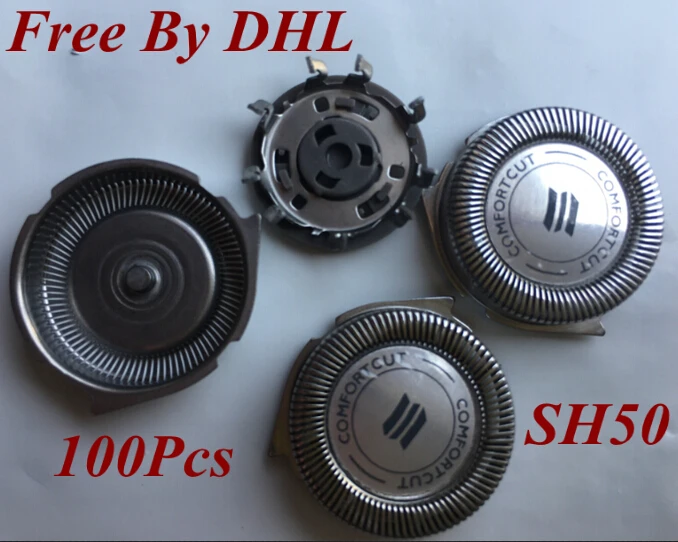 Сменные головки SH50 100 шт. лезвия для бритвы philips sh30 hq8 S5095 S5090 S5082 S5081 S5080 S5079 S5078 S5077 S5015