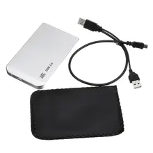 Aluminio USB 2.0 SATA Hdd 2.5 ”IDE de Disco Duro HDD Caso Caja Externa con Cable USB