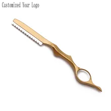 17,5 см по индивидуальному заказу менять лезвие Тип Ножи Профессиональные Sharp Парикмахерская Бритва для волос Бритва Уход за волосами для стрижки, прореживания шерсти Ножи C6100