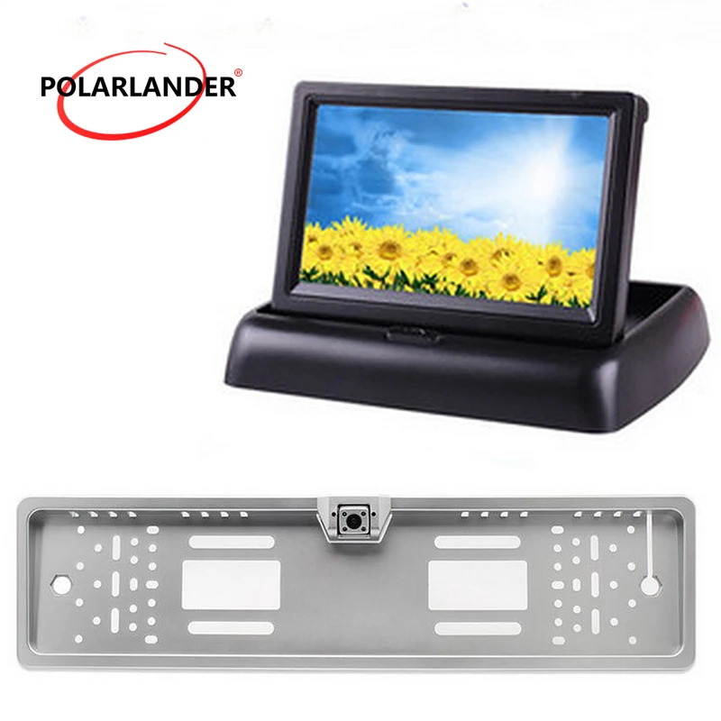 

HD For Vehicle Auto Optional Backup Rearview Camera LCD Mirror Monitor TFT Foldable 4.3 Inch Parking Assistance