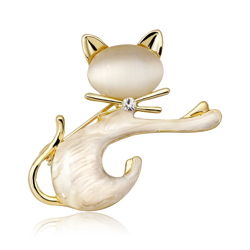 

Corsage Brooch Pin Alloy Cat Shape Jewelry Decoration Accessories For Coat Dress Scarf M8694