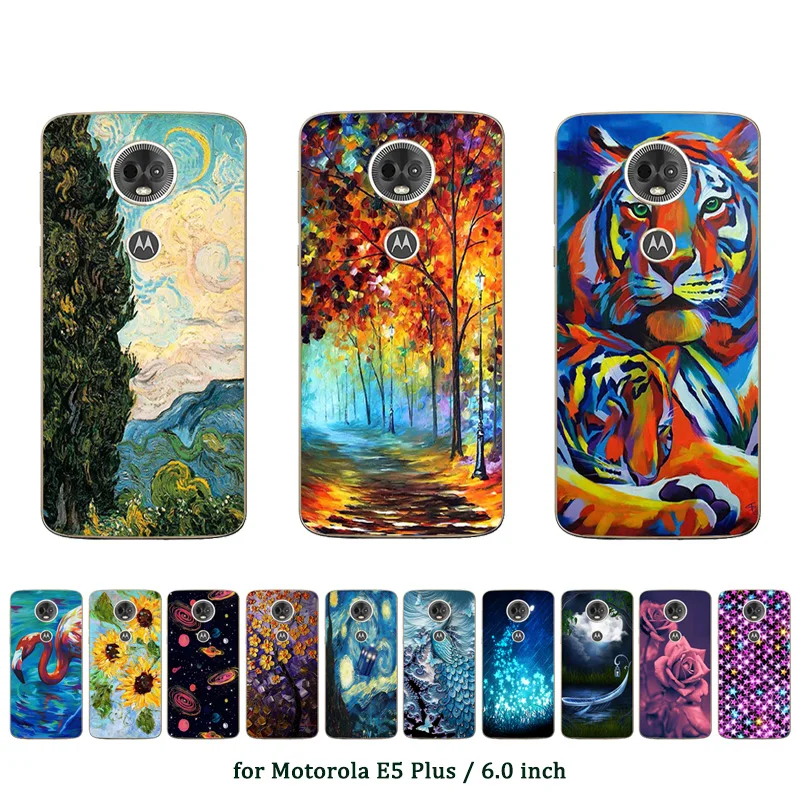 Чехол для телефона Motorola E5 Plus мягкий силиконовый чехол MOTO E5Plus прозрачный из ТПУ с