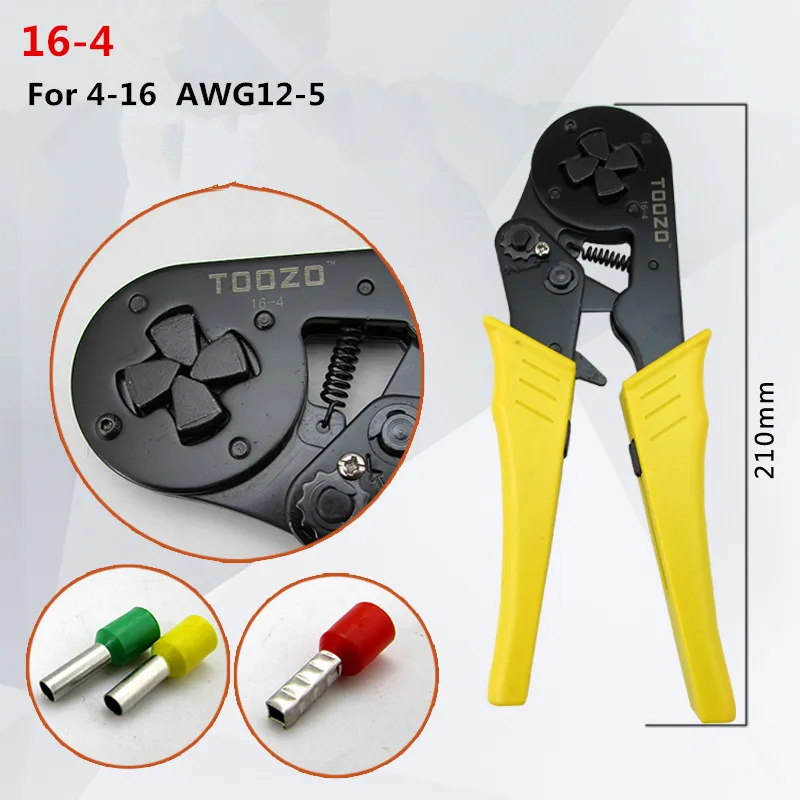 HSC 16-4 SELF-ADJUSTABLE CRIMPING PLIER 4-16mm2 terminals crimping tools multi tool  AWG12-5