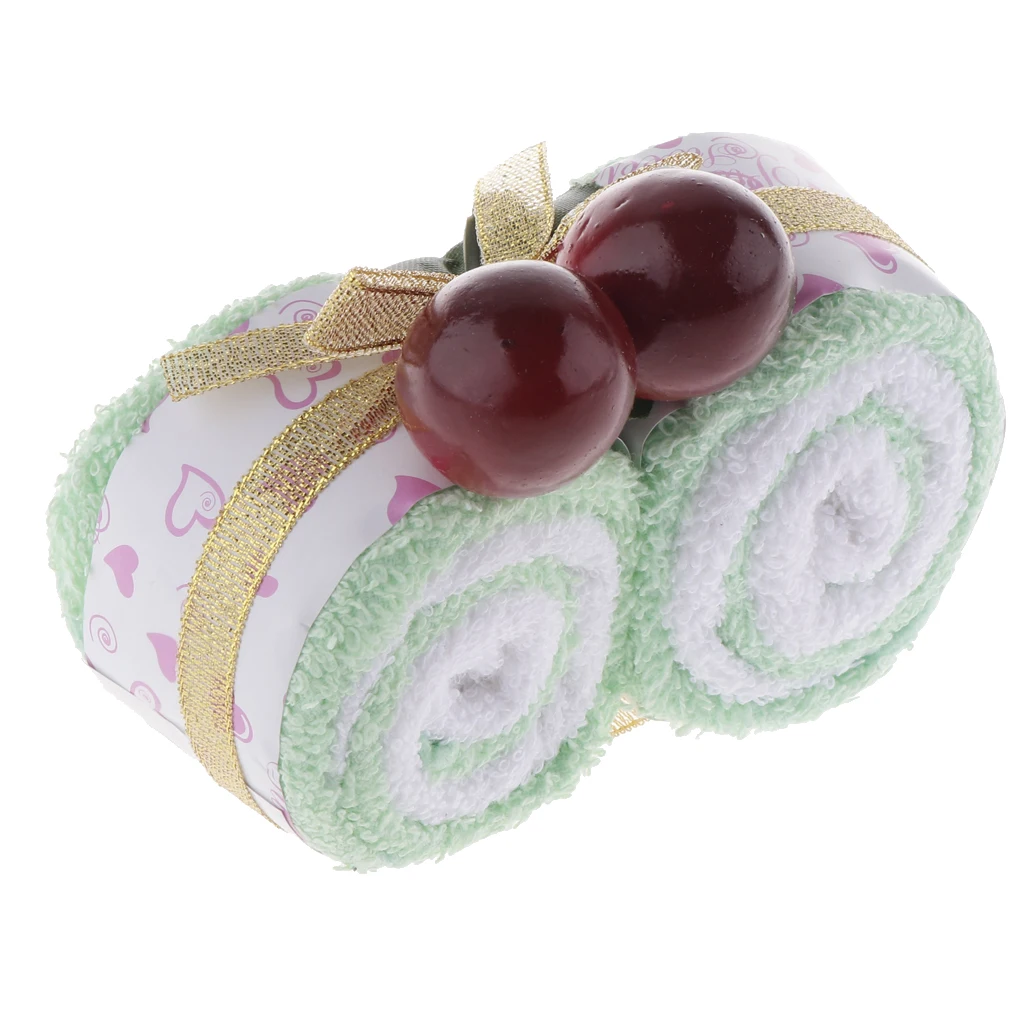 Lovely Cotton Christmas Towel Red Berries Washcloth Xmas Ornament Souvenir Gift Novelty Wedding Party Gift Favor