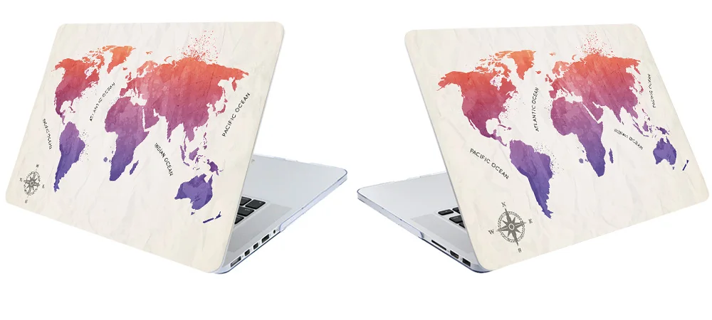 The Newest UV Printing Hard Case For Apple Macbook Air 11 13 Pro 13 15 12 Retina Bag Matte Drawing Texture Cover Shell
