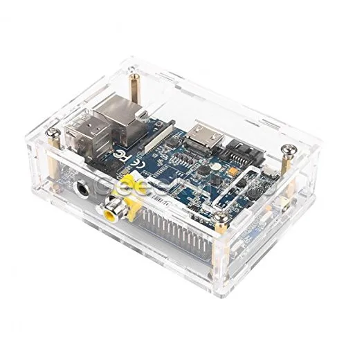 

Banana Pi M1 A20 Dual Core 1GB RAM Open-source Development Board & Transparent Clear Acrylic Case Box