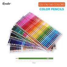 120 136 160 Colors Wood Colored Pencils Set Lapis De Cor Artist Painting Oil Color Pencil