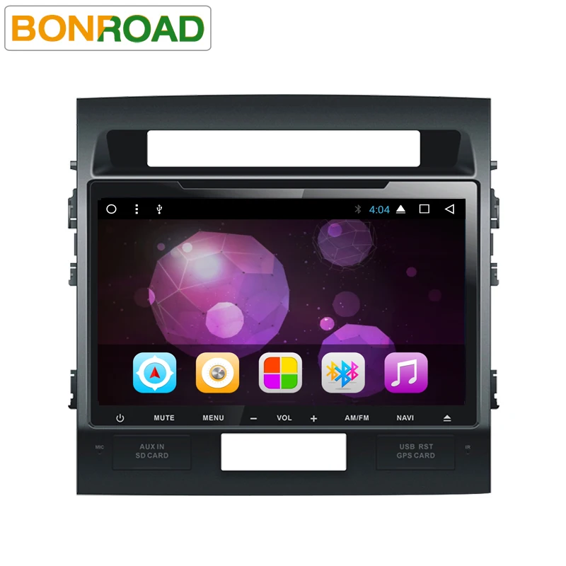 Clearance BONROAD 2din Android 7.1.2 Octa Core GPS player For Land Cruiser LC200 2008- 2015  Wifi Bluetooth GPS Radio SWC 4G/3G ( No DVD) 3