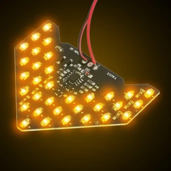 

33SMD LED Arrow Turn Signal Indicator Light Car Rearview Mirror Side Mirror LED Guide Light Arrows Panel Light Car Styling