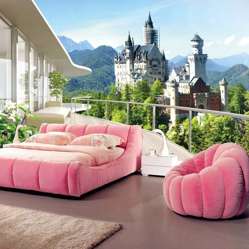 Custom Photo Wallpaper 3D Stereo Space Mural Living Room Sofa Bedroom Background Castle Landscape 3D Mural Wallpaper For Walls Custom Photo Wallpaper 3D Stereo Space Mural Living Room Sofa Bedroom Background Castle Landscape 3D Mural Wallpaper For Walls