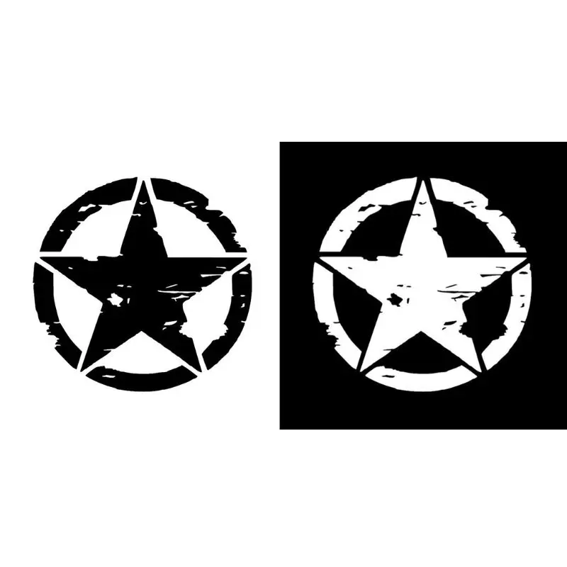 Car Stickers 15cm*15cm ARMY Star Graphic Decals Motorcycle Stickers Vinyl Car-styling