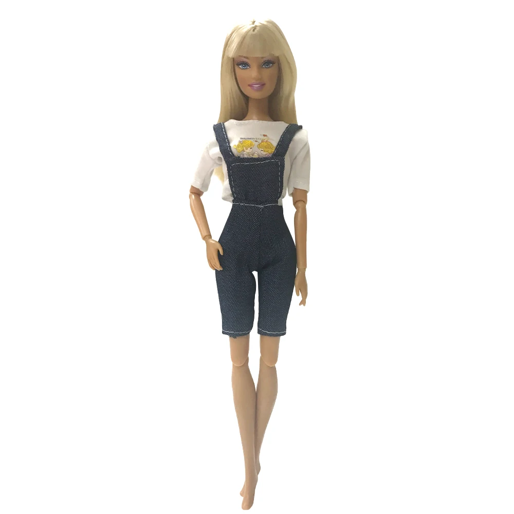 

NK One Set Doll Leisure Clothes Jeans Series Fashion Handcraft Party Gown For Barbie Doll Girl Best Gift Doll Accessories G092