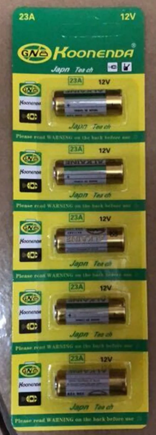 5 шт./лот маленькая батарея 23A 12V 21/23 A23 E23A MN21 MS21 V23GA L1028 Щелочная сухая | Электроника