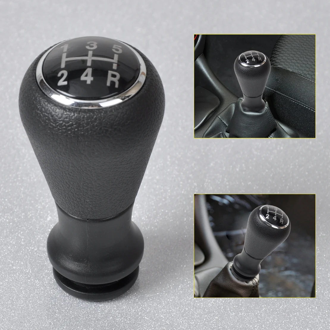 DWCX Black 5 Speed Gear Stick Shift Knob for Peugeot 106 107 206 207