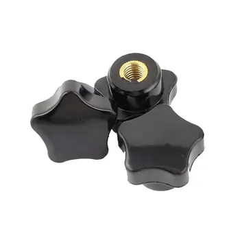 

5Pcs M8 Female Thread 32mm Star Head Clamping Nuts Knob Grip Handle
