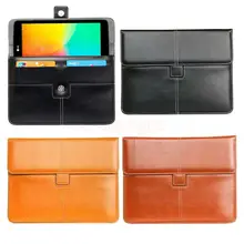 Luxury PU Leather Case Briefcase for LG G Pad V400 V410 V480 V495 V496 V498 F 7.0 LK430 Tablet Portfolio w/ Credit Cards Holder
