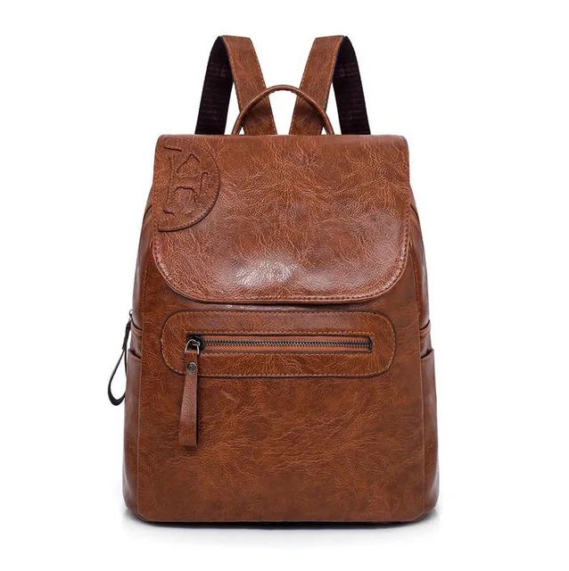 

Simple Design Women Casual Daypacks Women Backpack for School Style Leather Bag For College