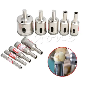 

10pcs 6mm-32mm Diamond tool drill bit hole saw set for glass ceramic marble New H02