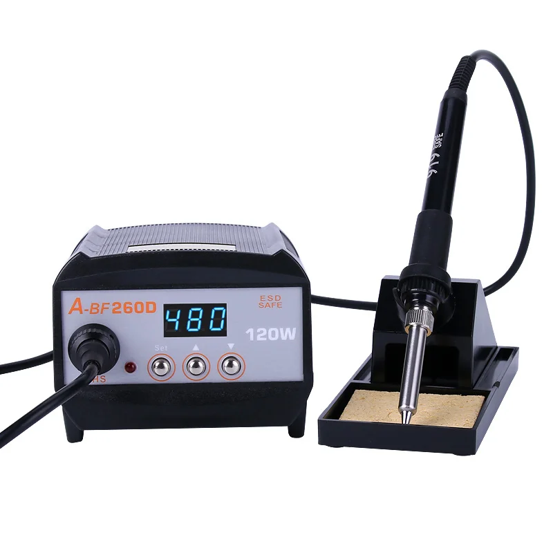 

A-BF 260D 2 in 1 high frequency digital display soldering station, 120W industrial welding machine with full kit tools