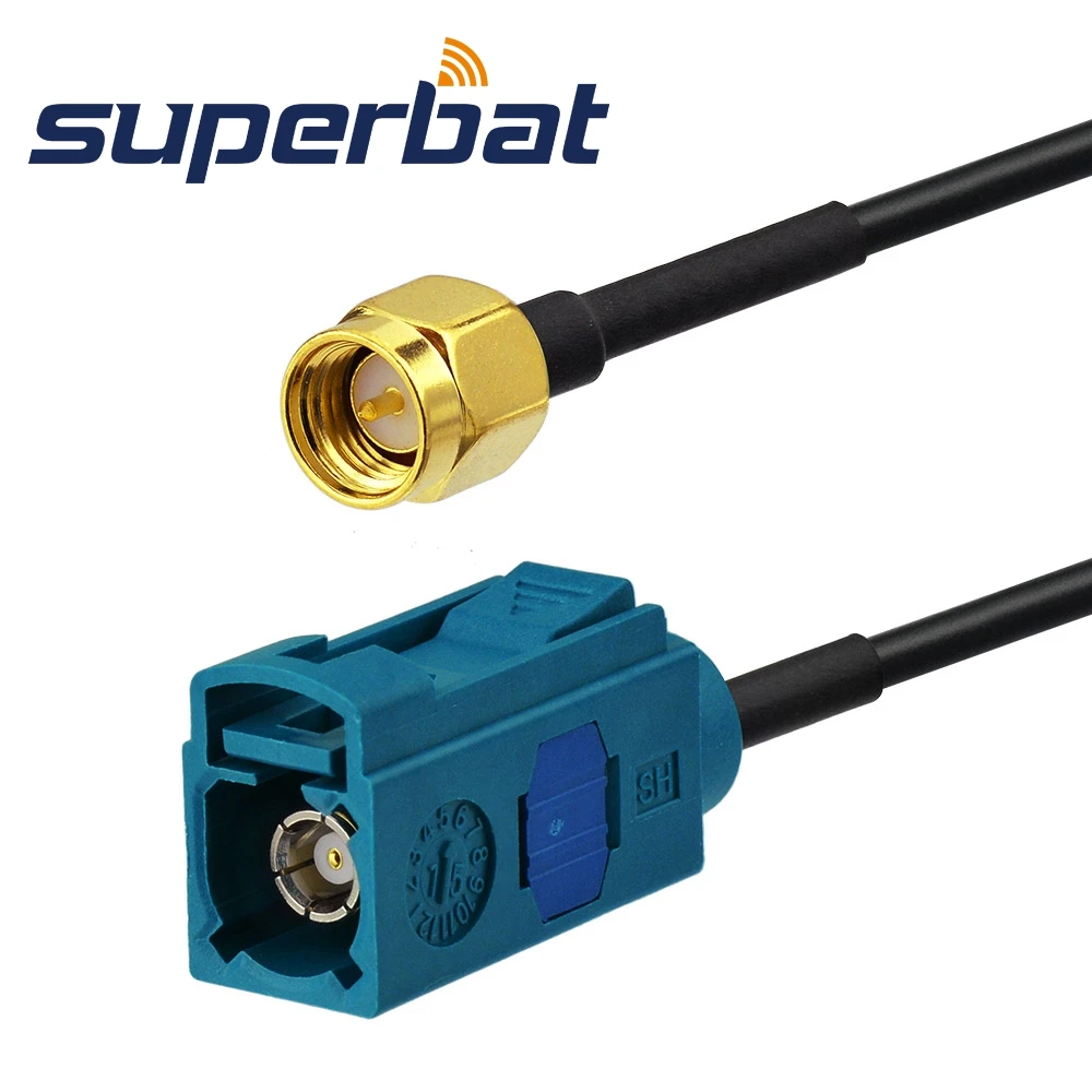 Автомобильный радиоприемник Superbat DAB/DAB + AM FM разъем Fakra к разъему SMA кабель адаптера