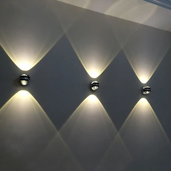 

LED Wall Light Aluminium UP and Down Indoor Lighting Light Fixture Wall Lamp For Bedside Living Room Bedroom Aisle Wall Lamp