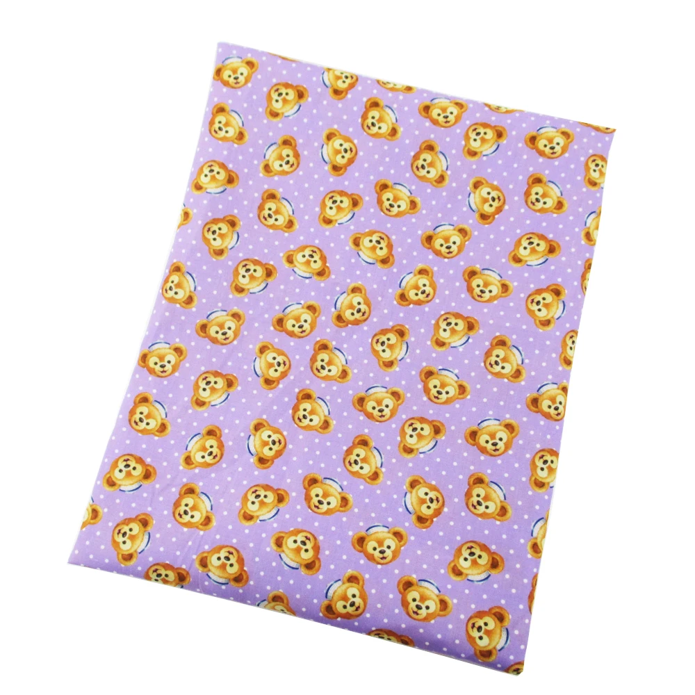 

David accessories 50*145cm cartoon Polyester cotton fabric for Tissue Kids Bedding home textile for Sewing Tilda Doll,55775