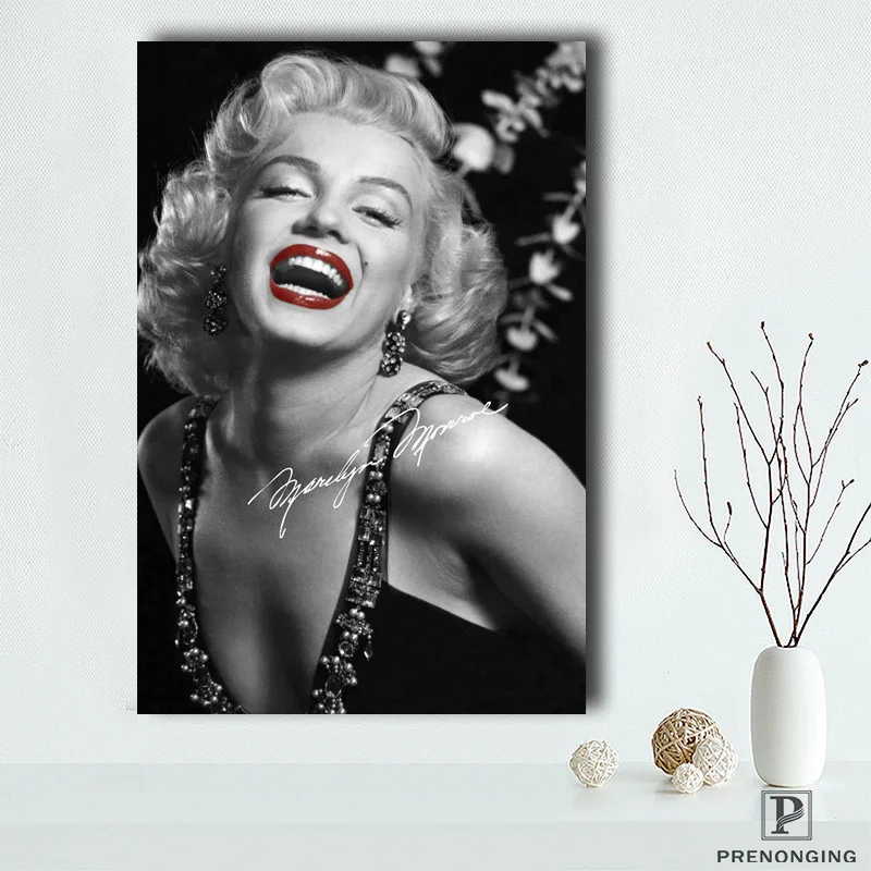 

Canvas Poster Silk Fabric CustomMarilyn Monroe Home Decor modern Poster Size#19418-01