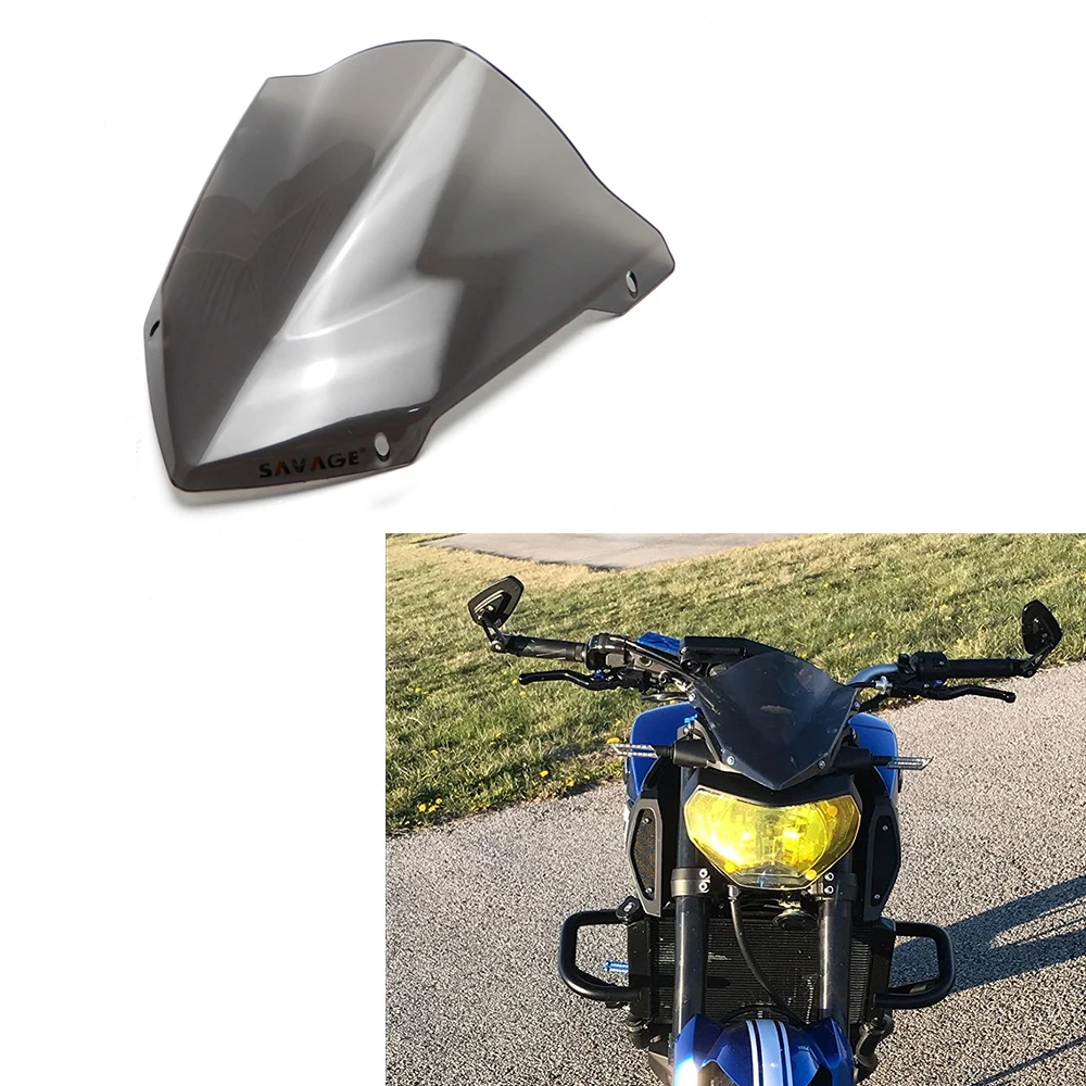 KEMiMOTO аксессуары для мотоциклов ветровое стекло YAMAHA FZ07 MT07 лобовое ручка