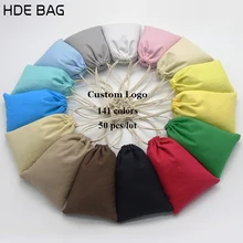 Сумки-холсты Хлопок Drawstring Ювелирные изделия/макияж/подарок/Свадебные/вечерние/хранения/Организатор Упаковка Сумки Pocke TPrint логотип