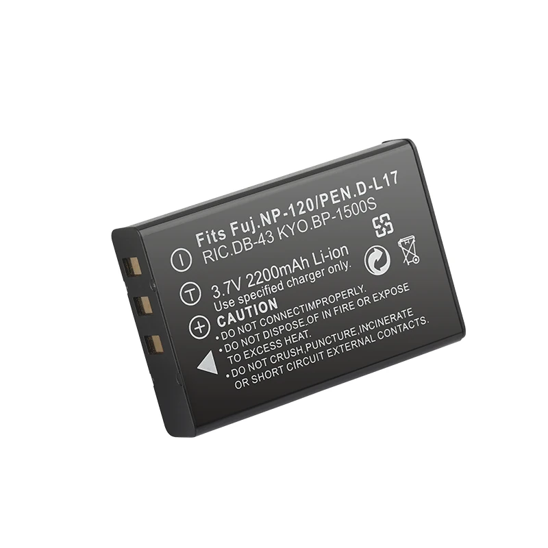 3.7 В 2200 мАч FNP-120 d-li7 db-43 Перезаряжаемые цифровой Камера литий-ионный Батарея пакет