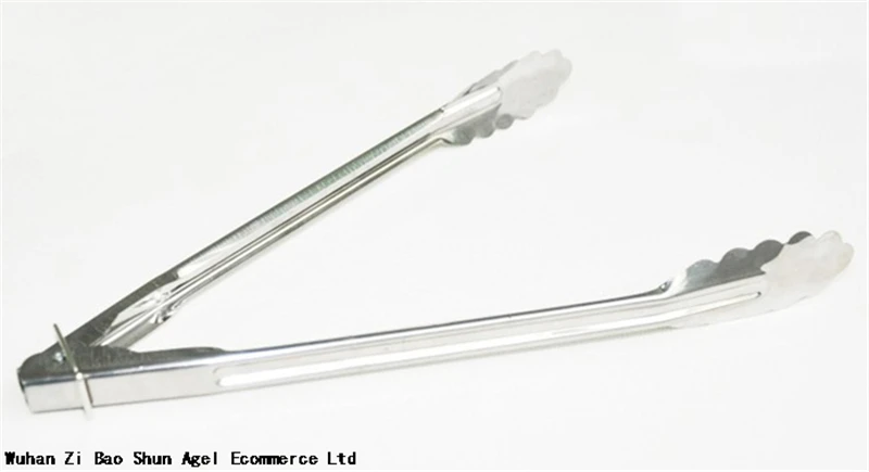Food Tongs 7 Inch Kitchen Tool Set Heat Bread Tong Stainless Steel Salad BBQ Cooking Food Serving Utensil Tongs