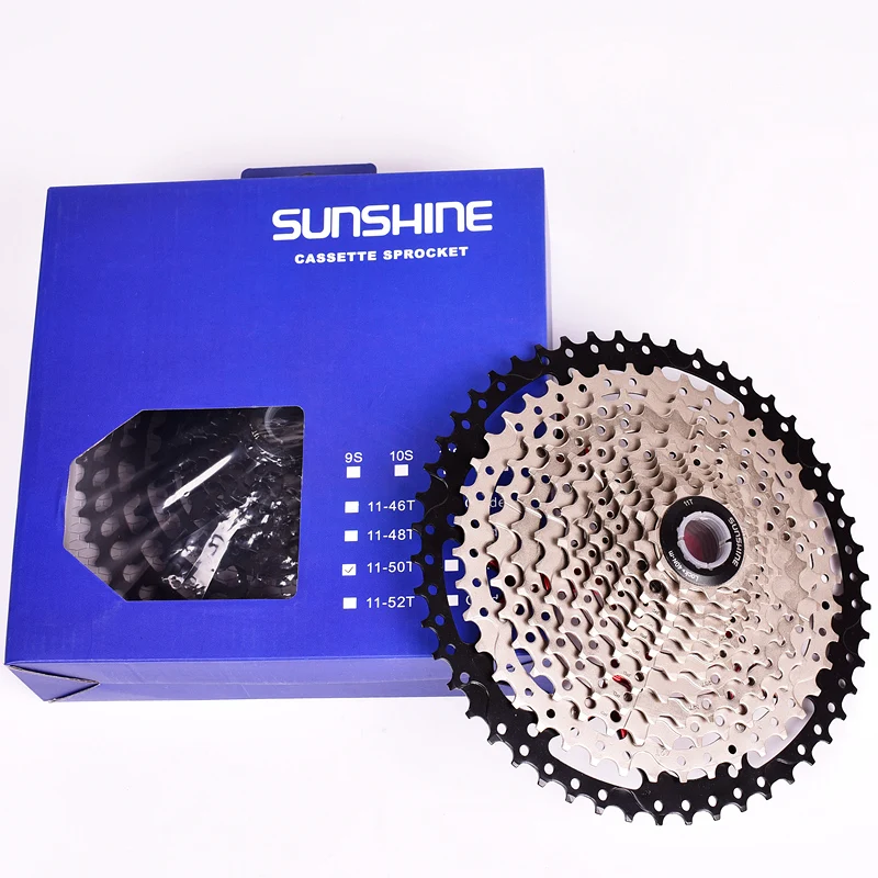 SUNSHINE MTB 12 скоростная кассета свободного хода велосипеда звездочки 11-50T горный велосипед freewheel cog 50T cdg xg Сверхлегкий reewheel