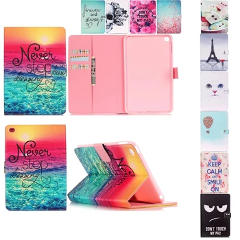 

Painting Cover Silicon Leather Case for apple iPad Air 2 Flip Book Style Stand with Card Holder For iPad Air 2st/iPad 6 Wallet