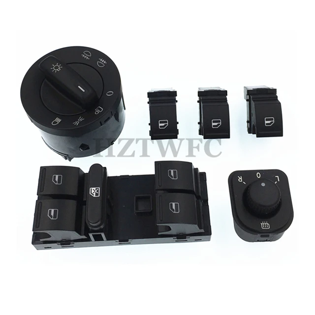 

High Quality Mirror Headlight Window Switch For VW Jetta MK5 Golf 5 6 Tiguan Passat B6 CC 1K0941431N 1K0959565H 1F0959855