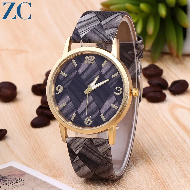 2017 New PU leather belt ladies watch women watches female Quartz
