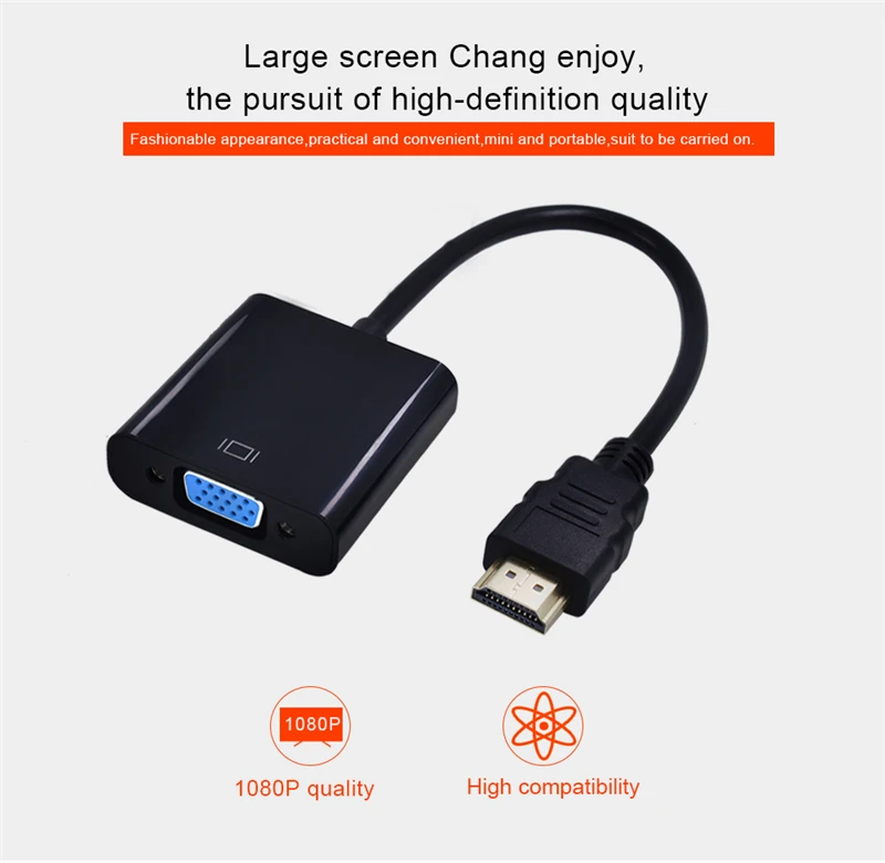 High-Quality-Male-To-Female-Hdmi-To-Vga-Converter-Cable-Adapter-Hdmi2vga-for-PC-Laptop-PS3-HD-1080P-HDTV-HDMI-Kabel-Adaptator (5)