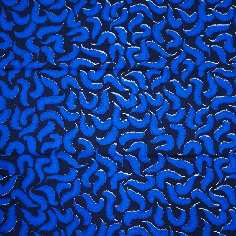 

veritable wax block prints African real wax hollandais quality guranteed 6yds ankara fabric printed wholesale blue color