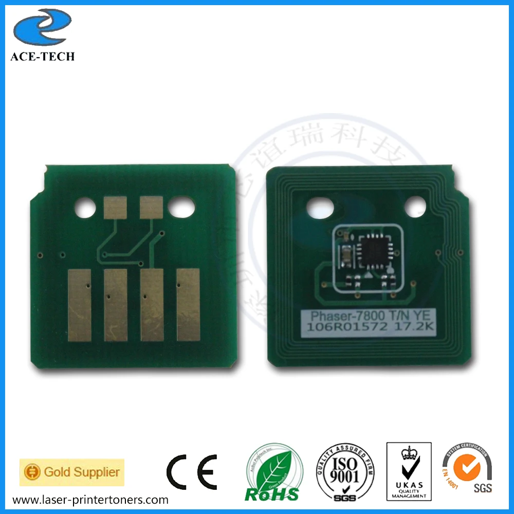 

Toner chip for Xerox Phaser 7800 color laser printer cartridge 106R01566 106R01567 106R01568 106R01569
