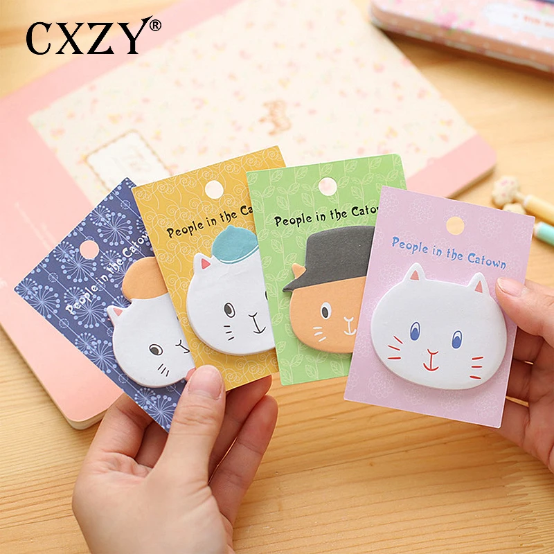 CXZY kitti Черный Кот Страница флаги розовые Липкие заметки kawaii индексные вкладки