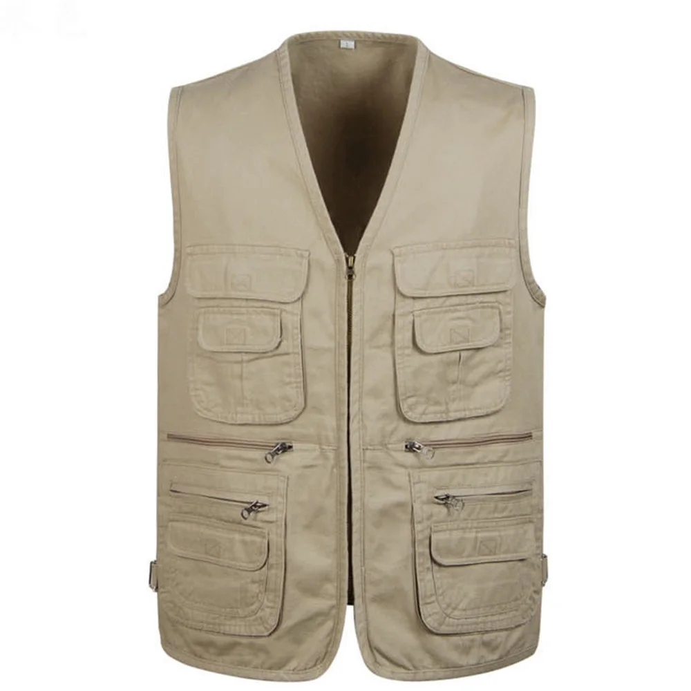 2018 Men's Clothing Sleeveless Jacket Vest Casual Three Colors Regular