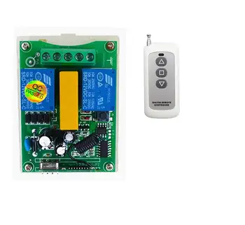 

AC220V 10A 2 CH Wireless Remote Control Switch Receiver transmitter for Motor Reversing Garage Door Window gate 433M/315M