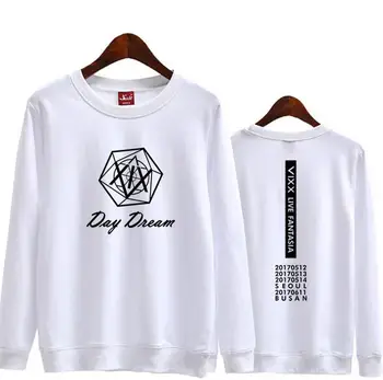 

Kpop vixx concert live fantasia day dream printing o neck thin sweatshirt spring fashion loose pullover hoodies