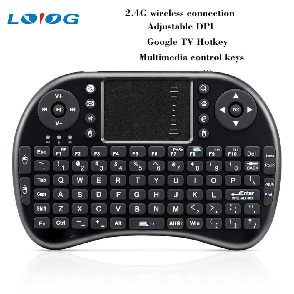 Russian English Hebrew Version Wireless Keyboard Air Mouse Touchpad