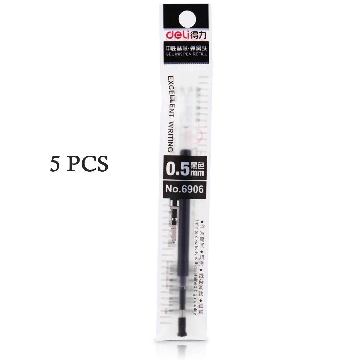 EZONE 0,5 мм Пресс гелевая ручка пуля красный/синий/черные чернила пуля нос Ручка замены 1/3/5 шт. офисные школьные принадлежности Ручка-роллер