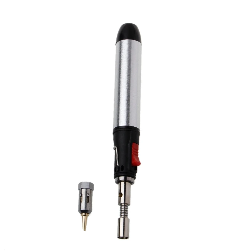 Adjustable Thermostat Flame Butane Gas Soldering Iron 12ml Pen Welding