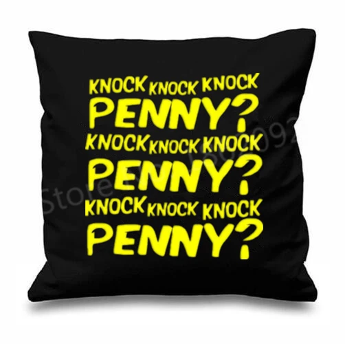 Funny The Bang Theory Cushions Covers Sheldon Cooper Knock Penny Funny The Bang Theory Cushions Covers Sheldon Cooper Knock Penny Throw Pillows Case Car Seat Home Sofa Decor Two Sides 45x45 In Cushion Cover From