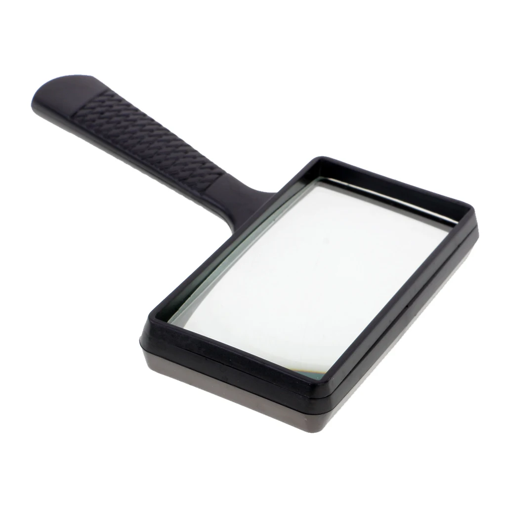 Rectangular Handheld Reading Magnifying Glass Book Magnifier Crafts Sewing Crafts for Repairing Gadgets Sewing Clothes Accessory