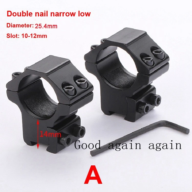 

2pcs/pair Scope Mounts 11mm Hunting Picatinny Rail Riflescope Airsoft Gun Softair Base Medium Profile Rings 25.4mm Scope Mounts